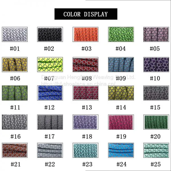 Custom Fashion Polyester Quality Cheap Wholesale Shoelaces Reflective Fashion Shoelace photo-3