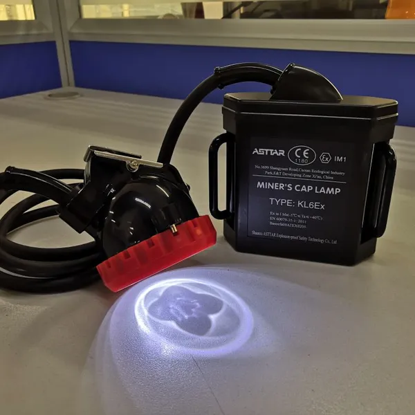 KL6Ex ATEX IP65 Rechargeable LED Corded Mining Cap Light photo-2