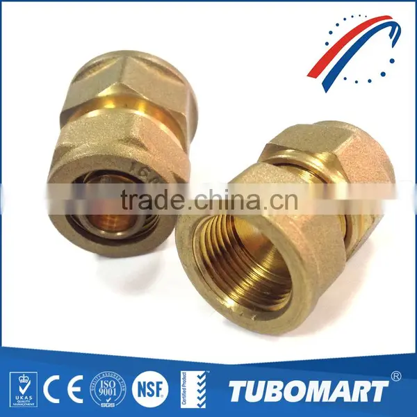 Lead Free BSP NPT 110 Series Brass Union Male Female Equal Screw Fitting for Water Pex Pipes photo-5