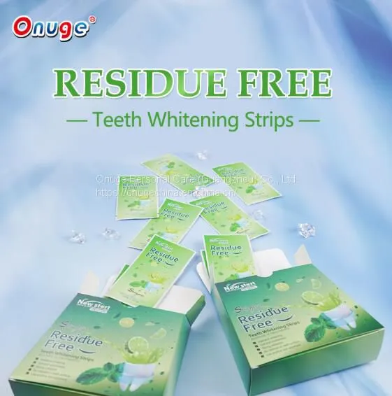 Lime Flavor Gel Residue Free Teeth Whitening Strips photo-3