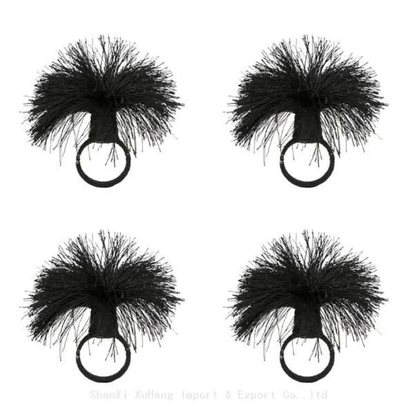 Unique Style Braided Tassel Napkin Ring Hotel Banquet Tableware Decoration photo-2