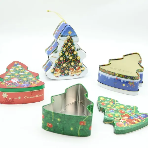 Christmas Tree Gift Tin Box photo-3