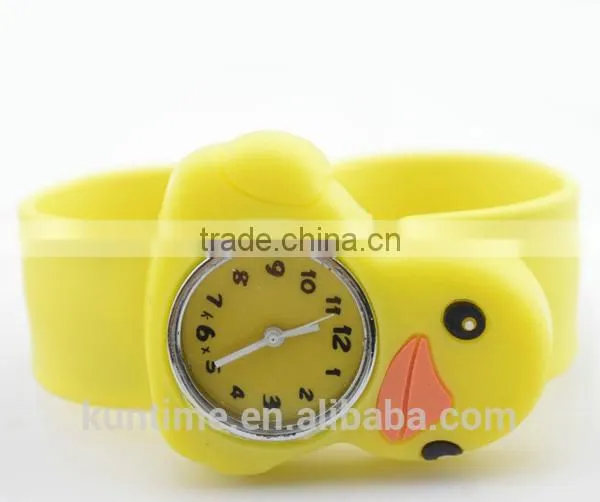 Yellow Duck Slap Watch With Silicone Strap for Girls photo-4