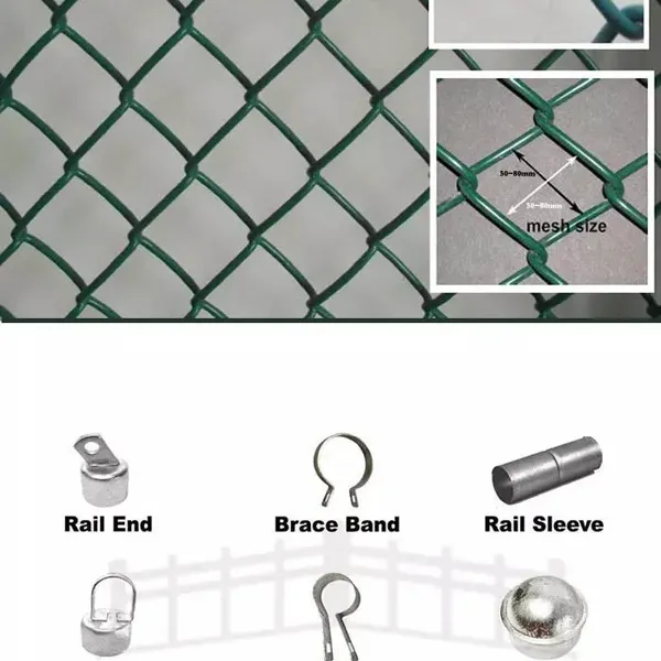 Chain Link Fence/ Diamond Metal Fencing/Chain Link Wire Fencing Project/ FENCE/pvc Coated Chain Link Fence