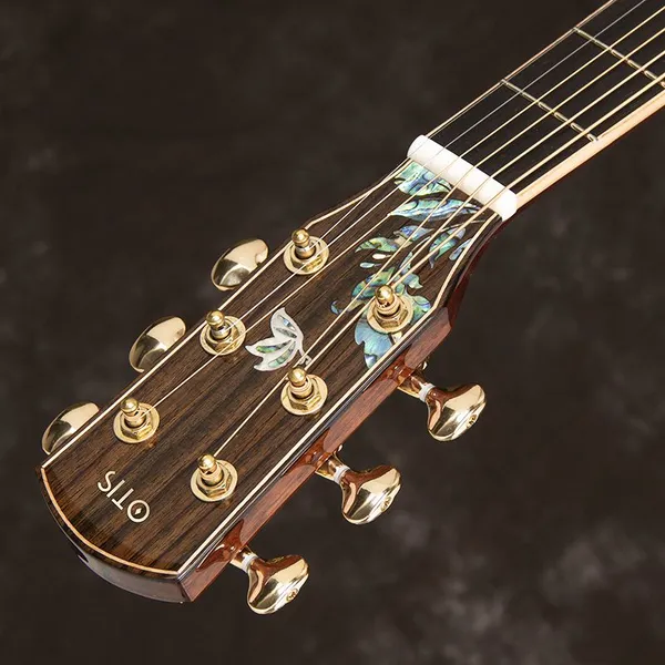 Otis 41inch Good Quality Solid Folk Guitar Premium Acoustic Guitar Wooden Guitar Guangdong Factory Love Flowers photo-2