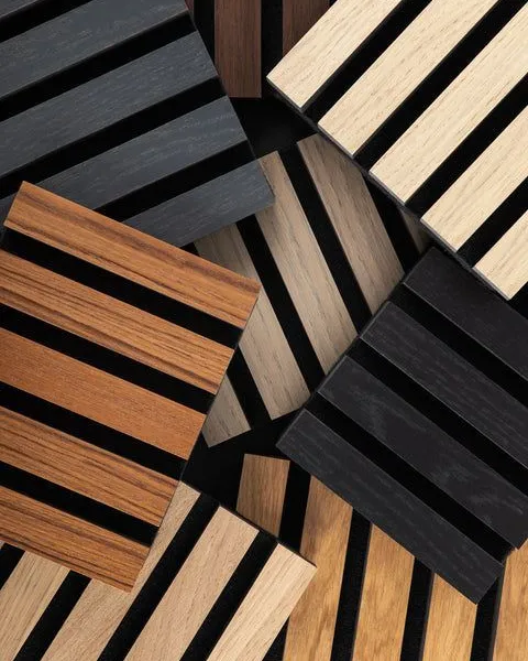 Wooden Slat Sound Absorption Wall Panels MDF Density Customized Fluted Flexible Material Eco-Friendly Home Decor photo-2