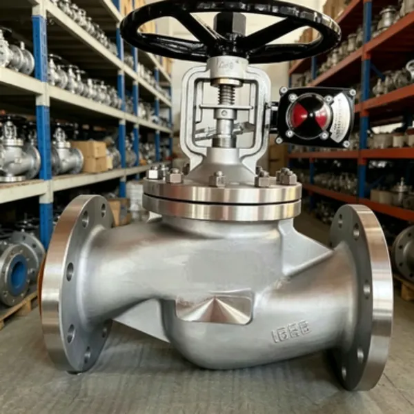 High Pressure Globe Check Valve With Mechanical Limit Switch ASTM A351 CF8M photo-4