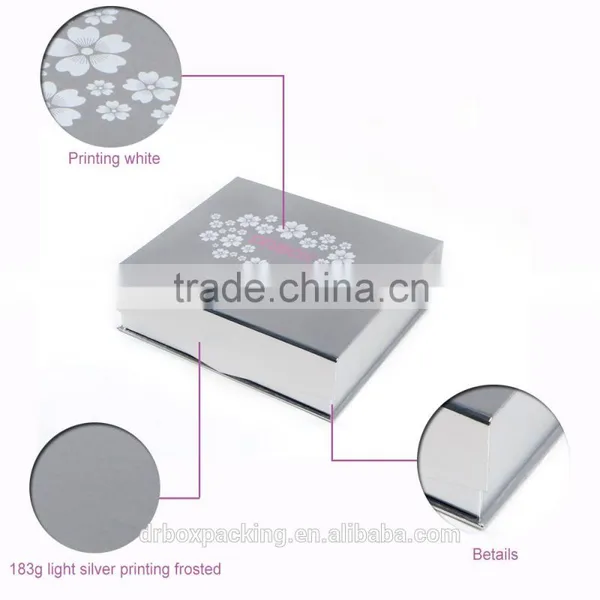 Light Silver Printing Frosted Paperboard Cosmetic Packaging photo-6