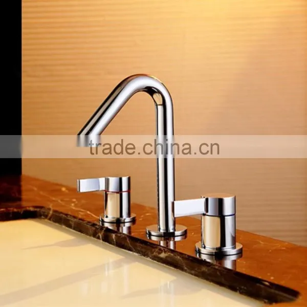 Hot Sale Double Handle Brass Basin Faucet BNF589 photo-3