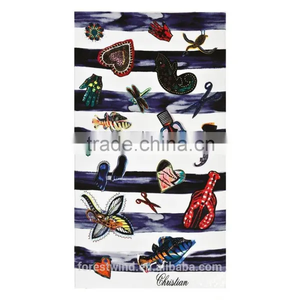 Wholesaler Custom Printed Egyptian Cotton Beach Towel photo-2