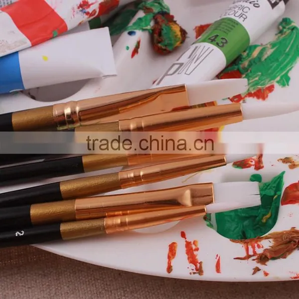 6pcs Wholesale Professionnal Artist Paint Brush For Oil Painting photo-4