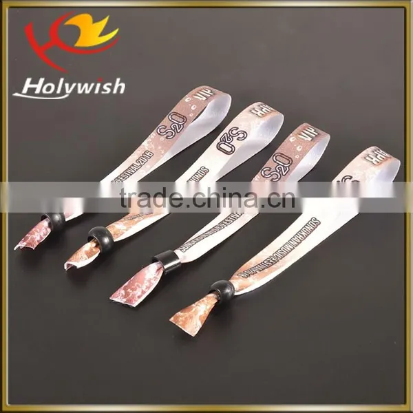 High Quality Fabric Sublimation Printed Wristbands With Lock for Events