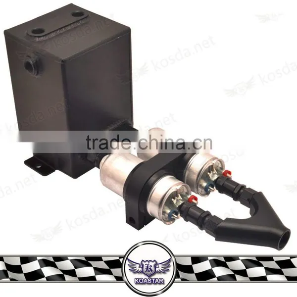 Set of Tools for Cars Aluminum Oil Catch Can, An8 Y Fittings Billet Oil Filter Surge Tank photo-3