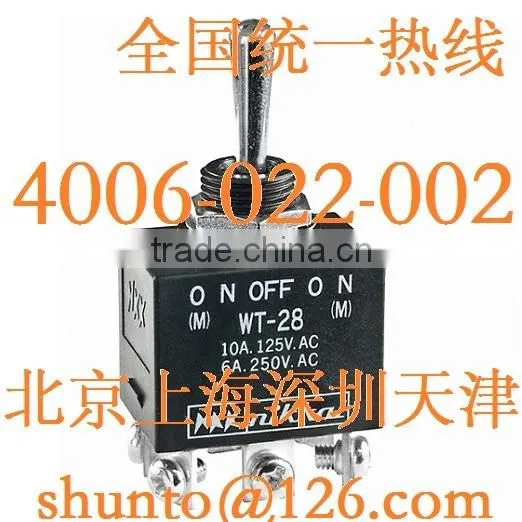 NKK Waterproof Switches WT28L Environmentally Sealed IP67 Toggle DP3T Switch WT-28AL