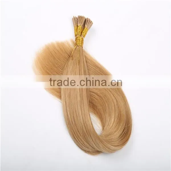 Wholesale Product Keratin Tipped I Tip Hair Extension Brazilian 20inch Pre-Bonded Hair Extensions photo-2
