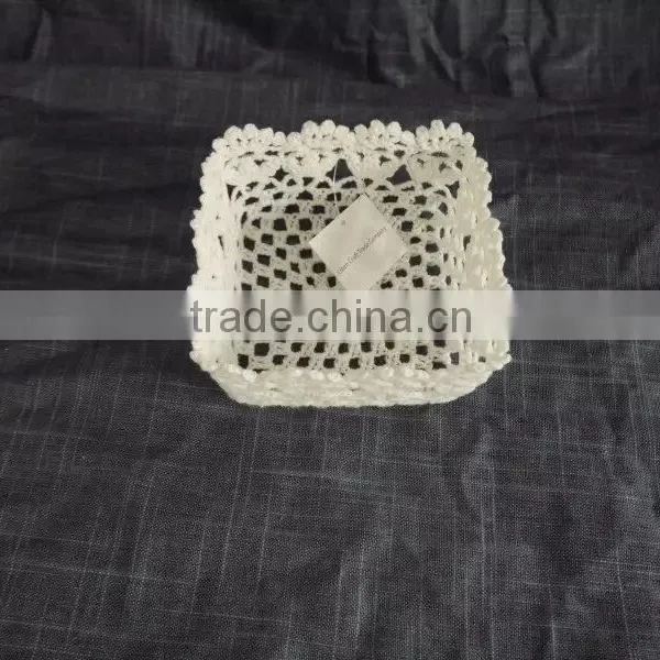Fashion Making Handmade Cotton Crochet Storage Tray