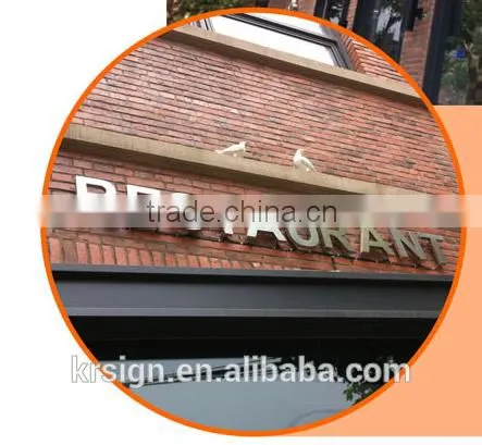 3d Mental Alphabet Letter Sign for Outdoor Signage Using photo-6