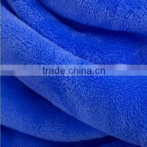 Plush Fleece Fabric for Bathrobe and Blanket