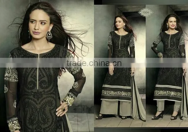 GEORGETTE DESIGNER SEMISTICHED SUIT