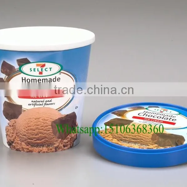 500ml Ice Cream Paper Cup With Haagen Daz Lid photo-3