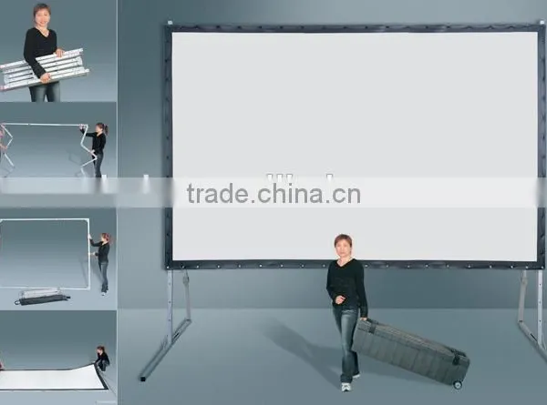 Top Quality Fast Fold Screen/Portable Screens/folding Portable Projection Screen photo-3
