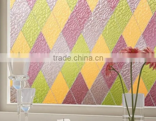 Glass Membrane Peach Blossom Fashion Quality Flowers Bathroom Scrub Paper Window Glass Film Stickers photo-4