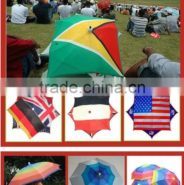 Cheap Promotional Umbrella Hats Fashion Summer and Winter Hard Hat Umbrella 12" X 8K Football Fan Umbrella Hat photo-3