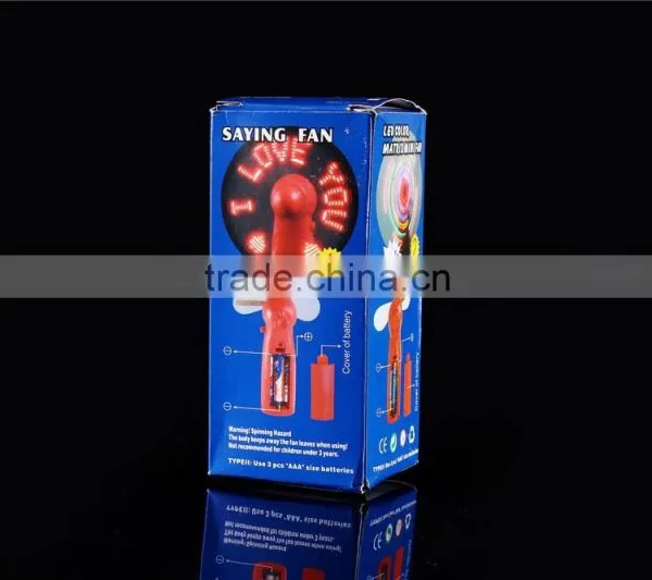 Promotional Gift Customized Message Mini Program LED Fan photo-4