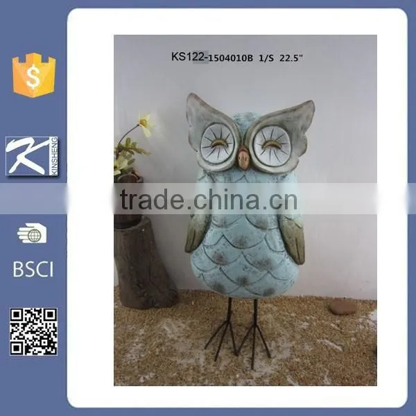 Unique Modern Art Design Owl Ornaments for Garden Decoration photo-4