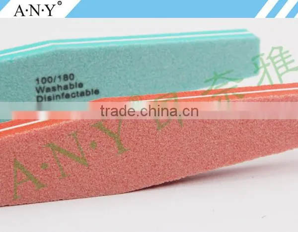 Professional Nail Art Polishing Cheap Sponge Wholesale Nail Files Emery Sand 100/180 photo-3