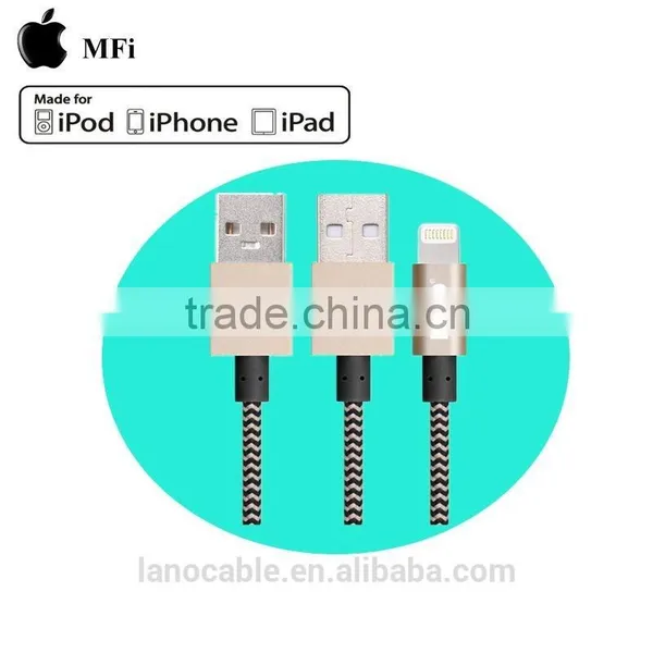MFi Certified Nylon Braided Aluminum Usb Charger Cable photo-6