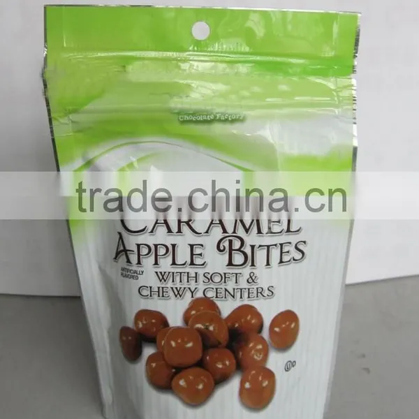 BRC Quality Chocolate Snack Stand Up Zipper Bag