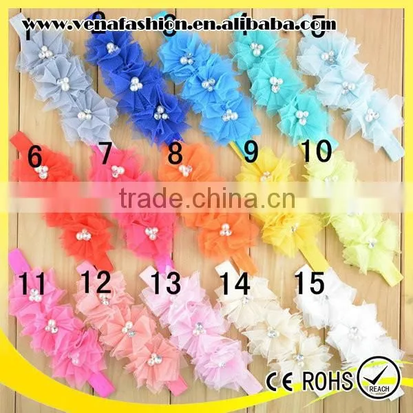 Pink Flowers Girls Cheap Kids Hair Accessories for Kids photo-6