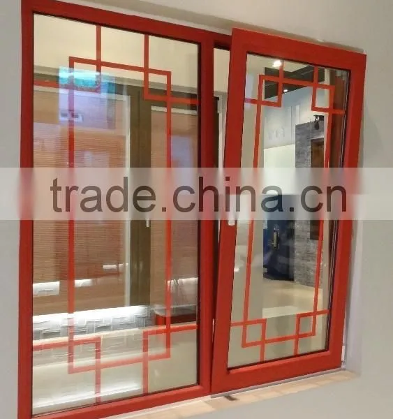 Solid Wood German System and China Style Combine Perfectly Grill Tilt and Turn Window photo-3