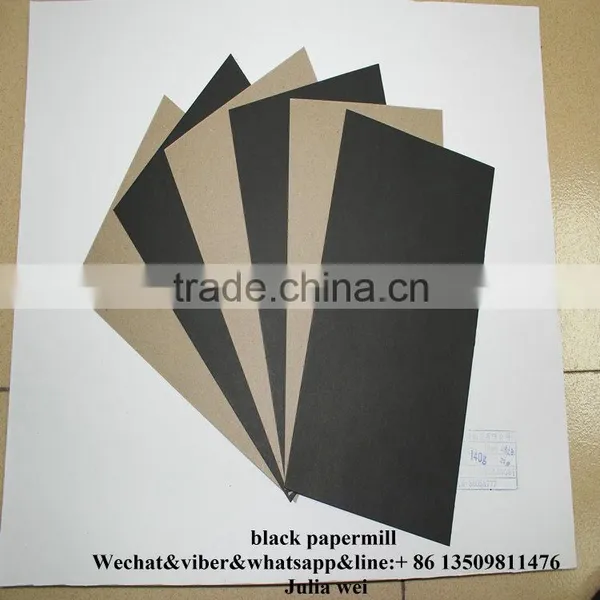 Black Paper With Grey Back Laminated Board Black Paper Cardboard/core Board Paper/core Black Cardboard Paper photo-5