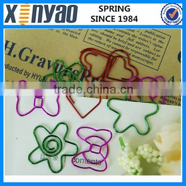 Hight Quality Promotional Gifts Paper Box Custom Logo Metal Bow Shape Paper Clips photo-2