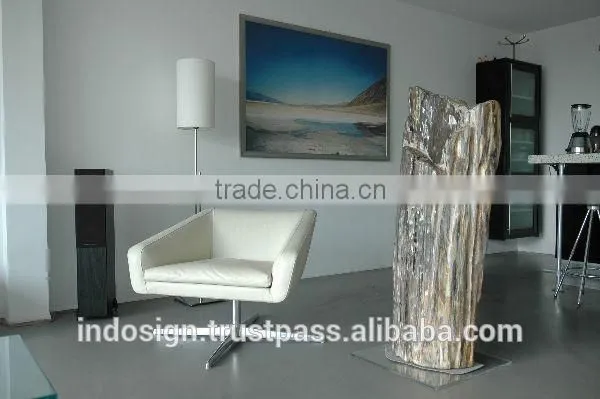 Petrified Wood Sculptures, Unique Polished Pieces