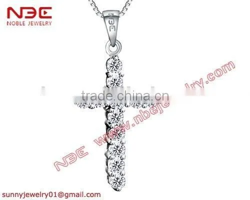 Factory Offer Fashion Cross Pendant Sterling Silver
