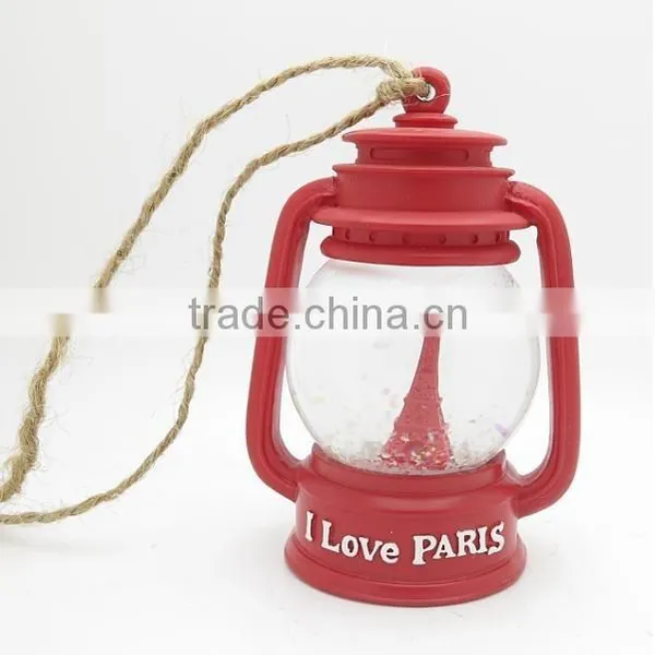 2015 Fresh Design Led Latern Snow Globe for Wedding Gifts Eiffel Tower Love Story Theme photo-3