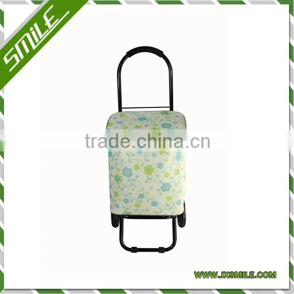 2015 NEW STYLE FOLDING SHOPPING CART WITH COOLER BAG,MANY COLOR CAN CHOOSE
