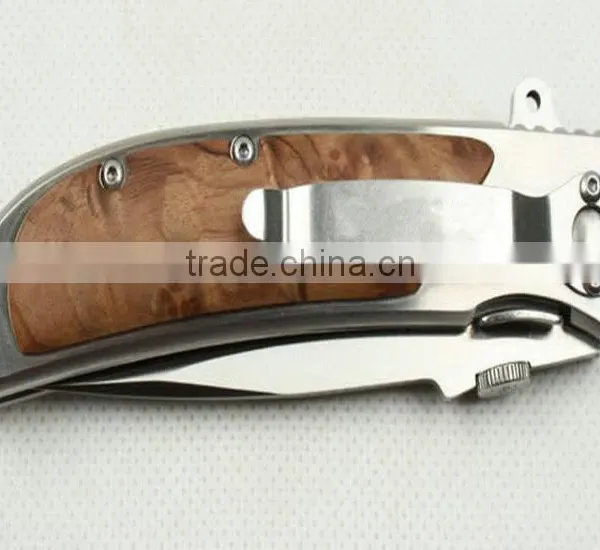 OEM Outdoor Hunting Knife With Wooden Handle photo-4