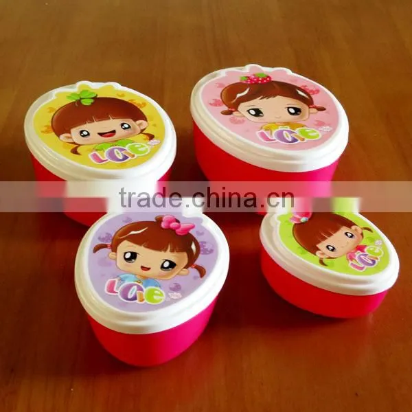 Gift Idea Sweet Girl Stackable&nestable Plastic Snack Box Set photo-3