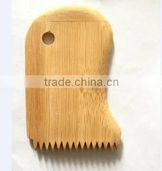 Custom Eco-friendly Bamboo Surf Wax Comb in Surfing photo-6