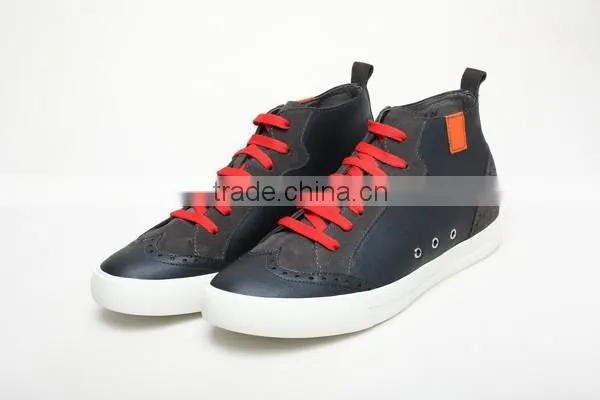 Cow Leather High Cut Runnning Athletic Sports Shoes photo-2