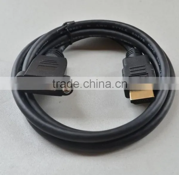 Standard HDMI male to Female host case panel mount + screw short cable cord 30cm
