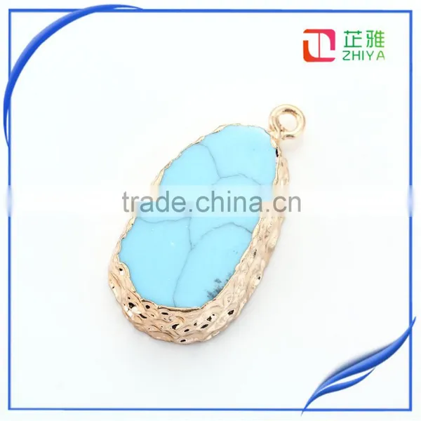 DIY Natural Faceted Stone Agate Geode Druzy Pendant Necklace photo-6