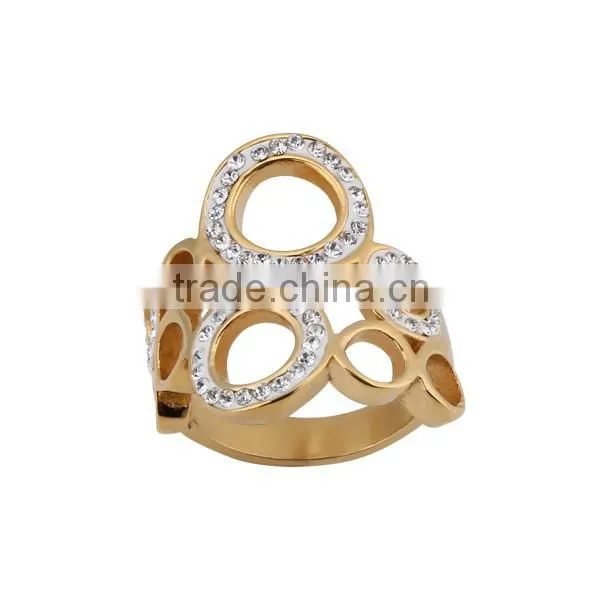 Gold Plated Bronze Finger Ring Designs for Girls photo-6