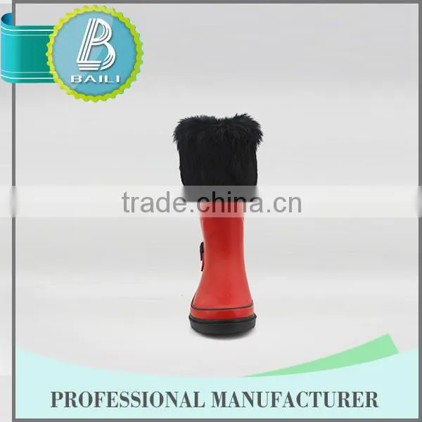 China Supplier Customised Designs Colorful Women Low Cut Rain Boots photo-2