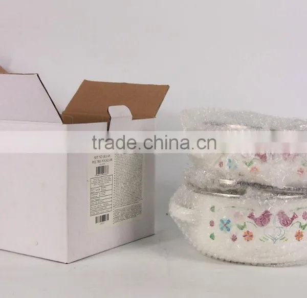 Set Of 2Pcs Birds Design Mini Enamel Cookware Set With Decoration photo-2