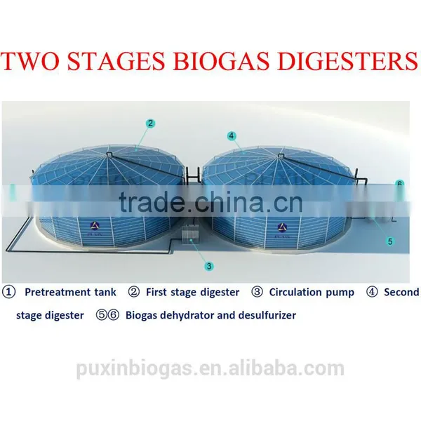 Puxin Large Size Assembly Biogas System to Convert Organic Waste Into Electricity photo-2
